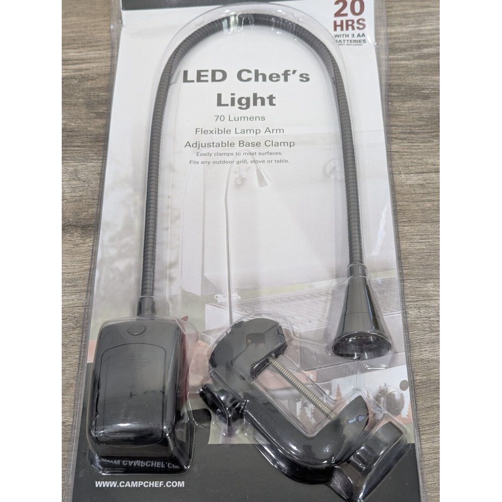 NEW CAMP CHEF LED CHEF'S LIGHT 70 Lumens Lamp Arm‎ - Gift For The Camper!